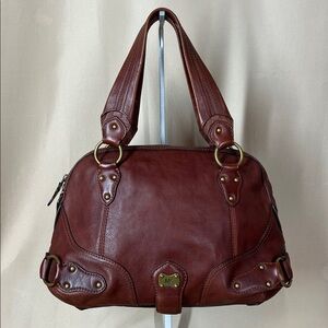 Michael Kors Dark Brown Leather Satchel